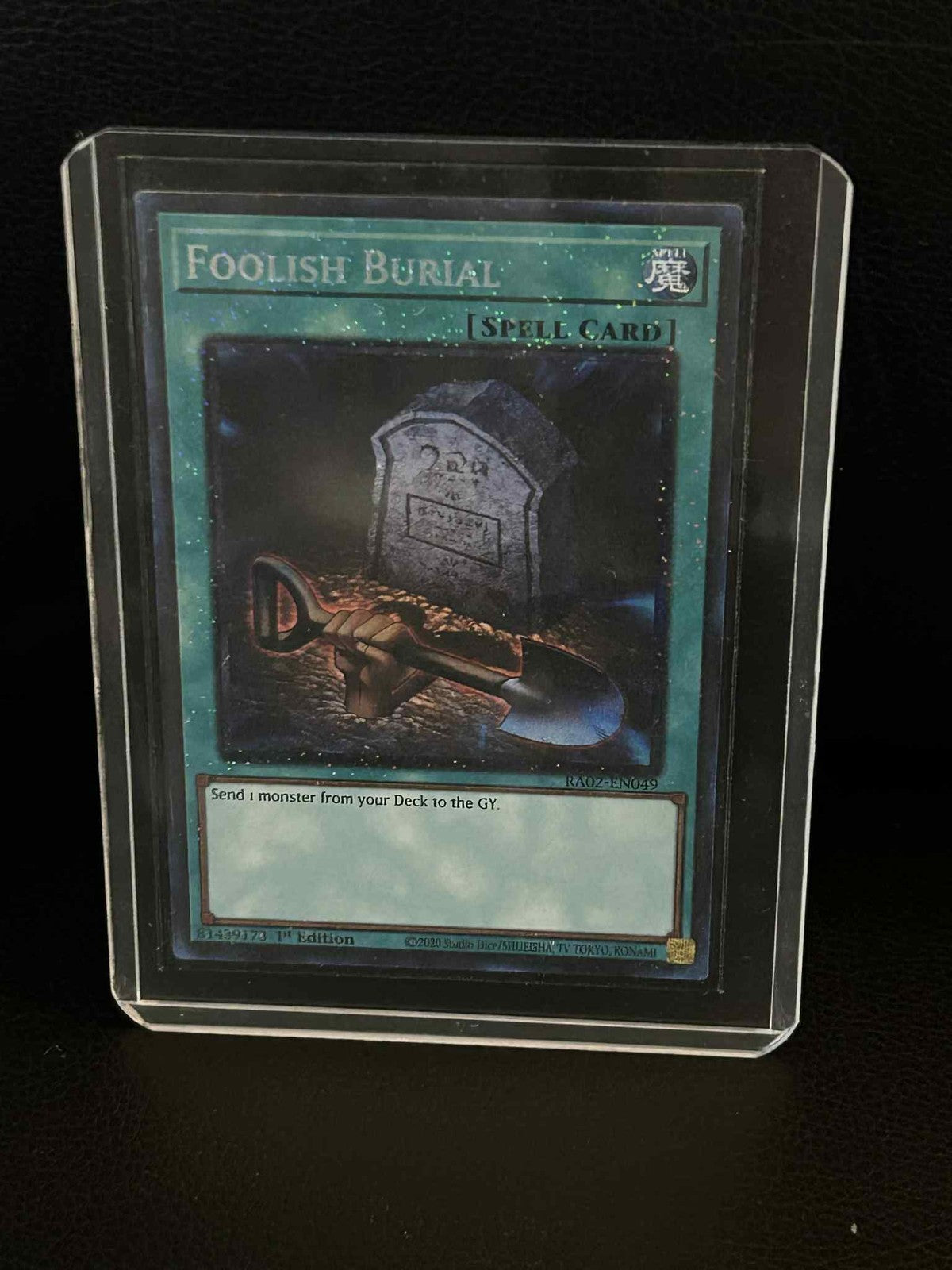 Foolish Burial - RA02-EN049 - Prismatic Collector's Rare - 1st Edition 25th Anni