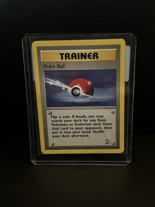 Poke ball - 121/130 - Common - Unlimited Edition Base Set 2 Pokemon Moderately P