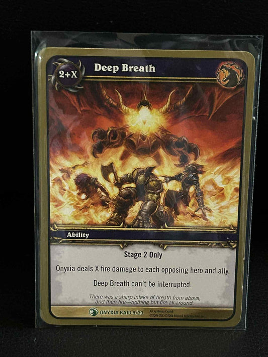 Deep Breath Onyxia's Lair World of Warcraft Lightly Played
