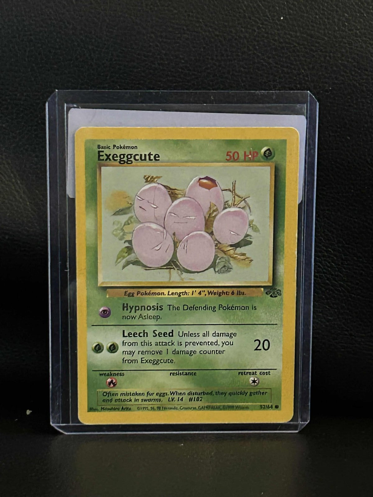 Exeggcute - 52/64 - Common - Unlimited Edition Jungle Pokemon Moderately Played,