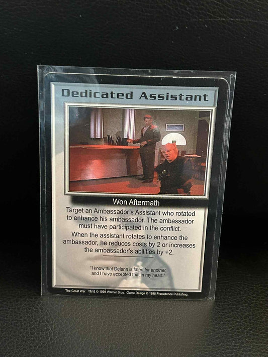 Dedicated Assistant The Great War Babylon 5 Light Play