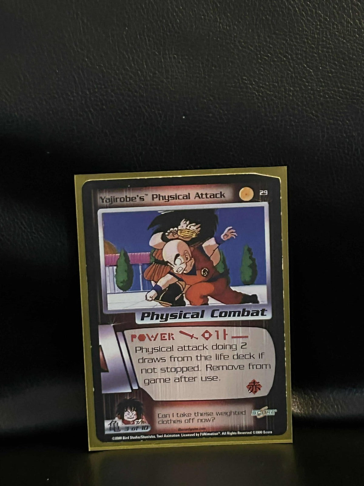 Yajirobe's Physical Attack - 029 - Limited Edition Saiyan Saga Dragon Ball Z Mod Trading Card