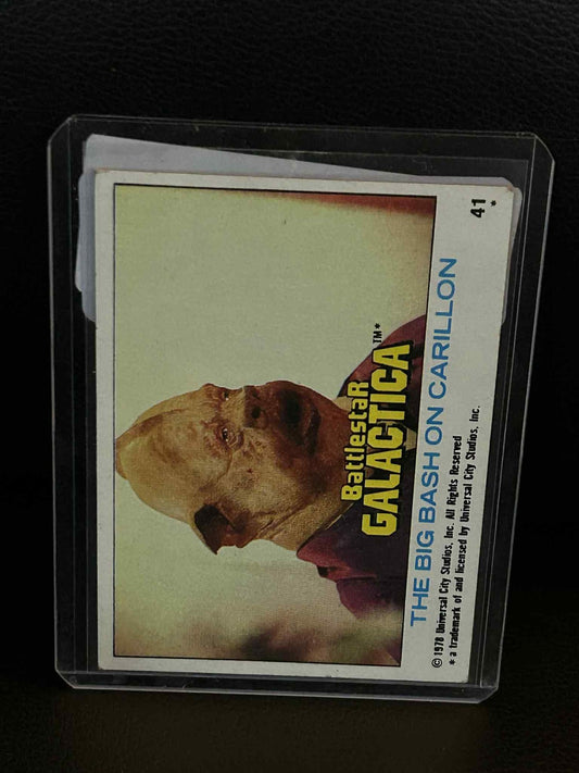 The Big Bash on Carillion #41 1978 Topps Battlestar Galactica Moderately Played