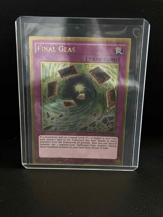 Final Geas - MVP1-ENG29 - Gold Rare - 1st Edition The Dark Side of Dimensions Mo