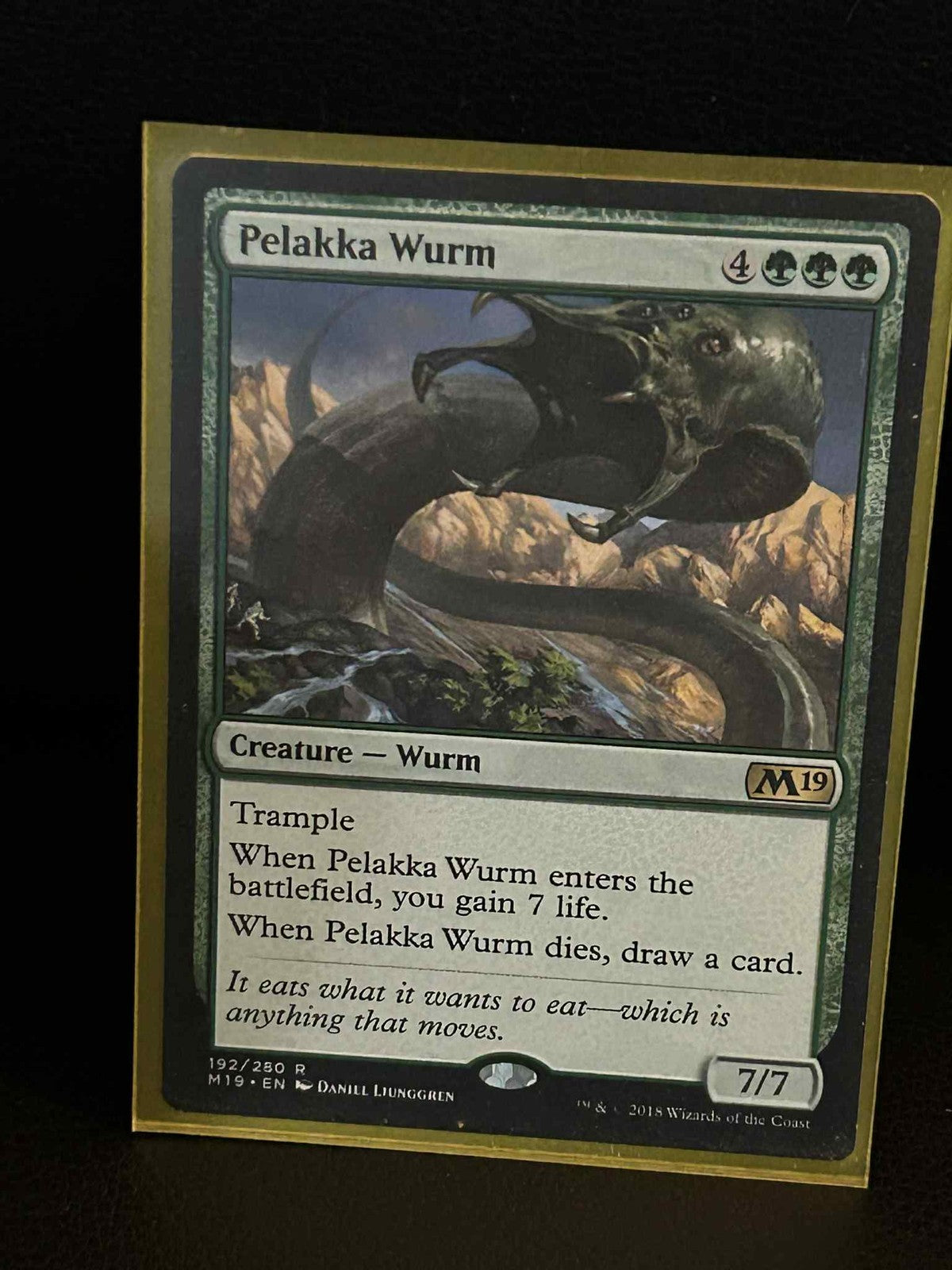Pelakka Wurm Core Set 2019 Magic: The Gathering Lightly Played, English