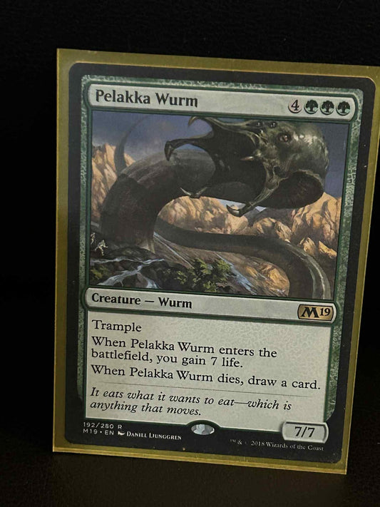 Pelakka Wurm Core Set 2019 Magic: The Gathering Lightly Played, English