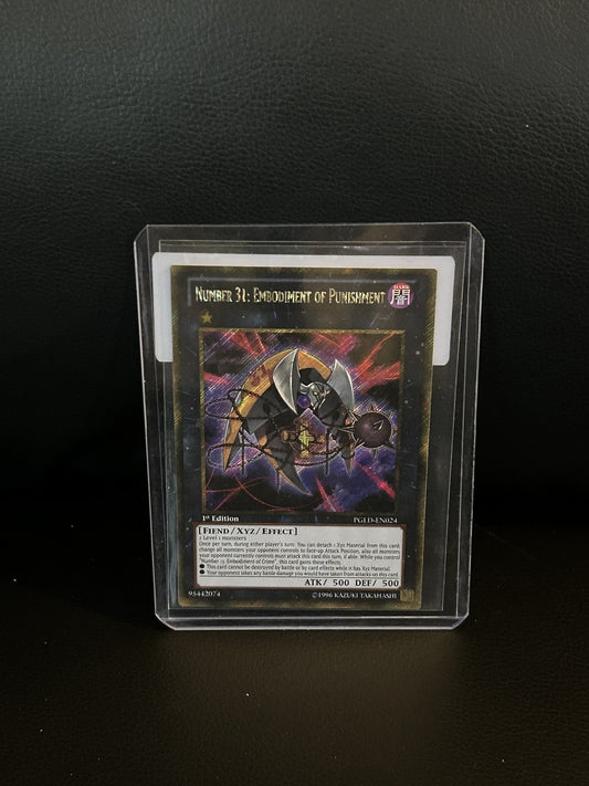 Number 31: Embodiment of Punishment - PGLD-EN024 - Gold Secret Rare - 1st Editio
