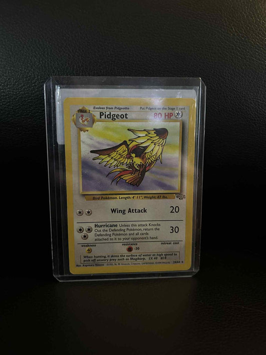 Pidgeot - 24/64 - Rare - Unlimited Edition Jungle Pokemon Moderately Played, Eng
