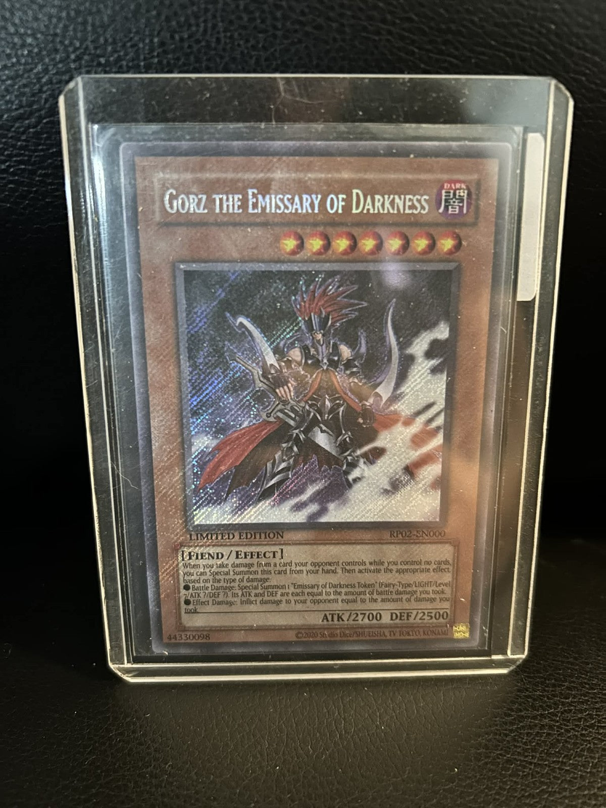 Gorz the Emissary of Darkness - RP02-EN000 - Secret Rare - Unlimited Edition Ret