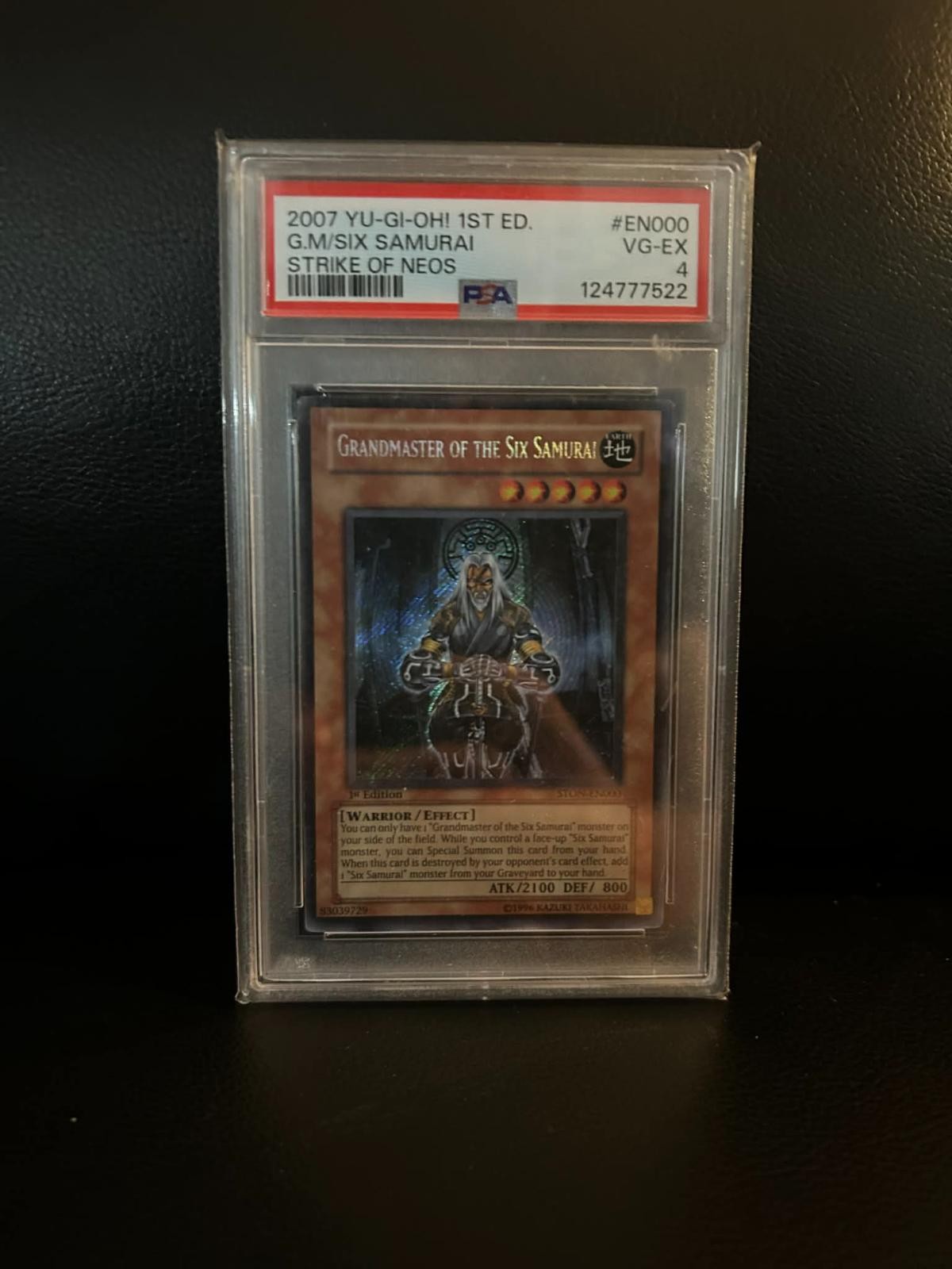 Grandmaster of the Six Samurai - STON-EN000 - Secret Rare - 1st Edition Strike o