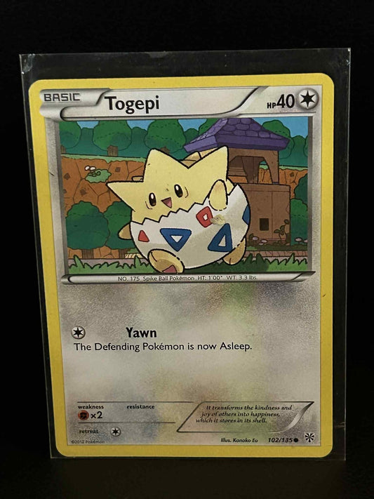 Togepi - 102/135 - Common Plasma Storm Pokemon Lightly Played, English