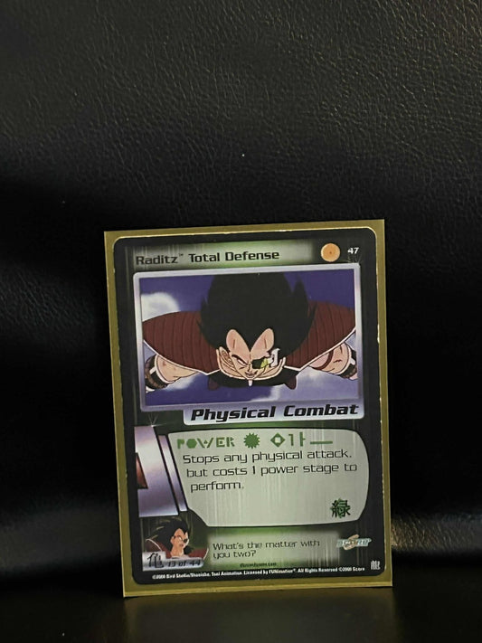 Raditz Totale Verteidigung - 047 - Limitierte Edition Saiyajin Saga Dragon Ball Z Moderatel Sammelkarte