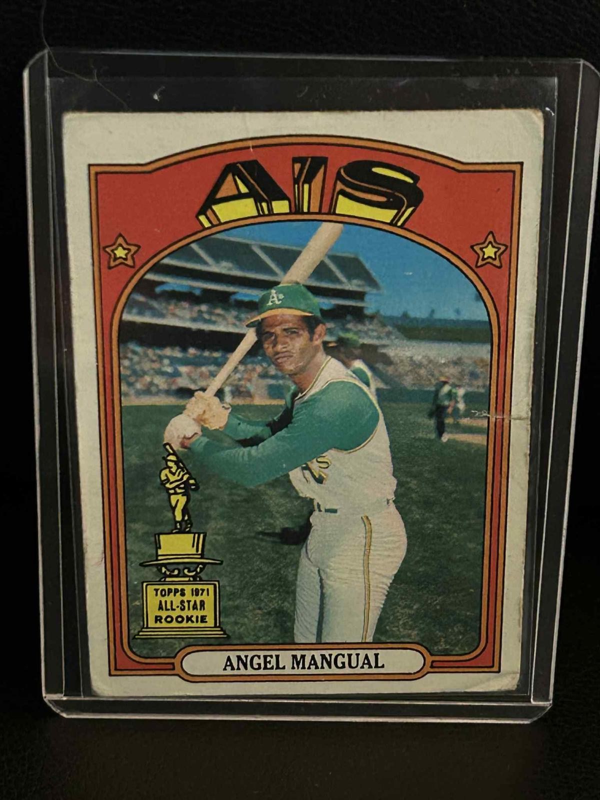 Angel Mangual #62 | 1972 Topps 1972 Topps Baseball Moderat bespielte Sammelkarte