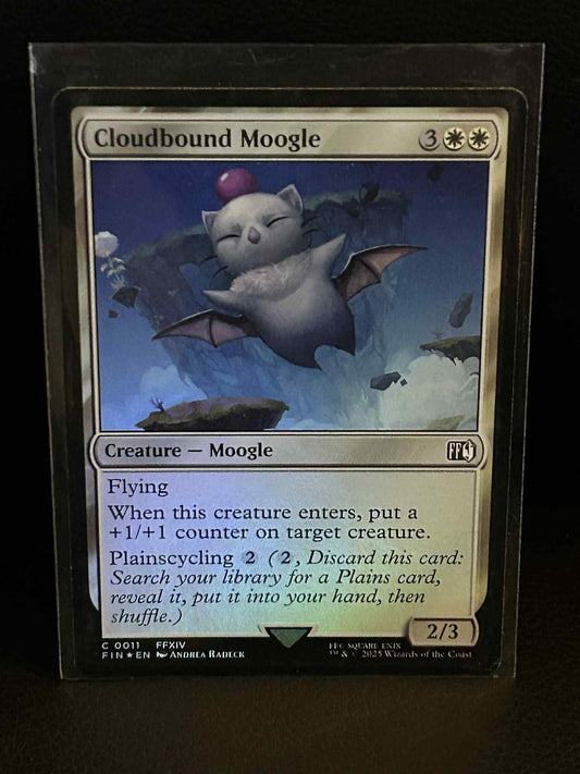 Cloudbound Moogle - Foil Final Fantasy Magic: the Gathering Lightly Played, Engl