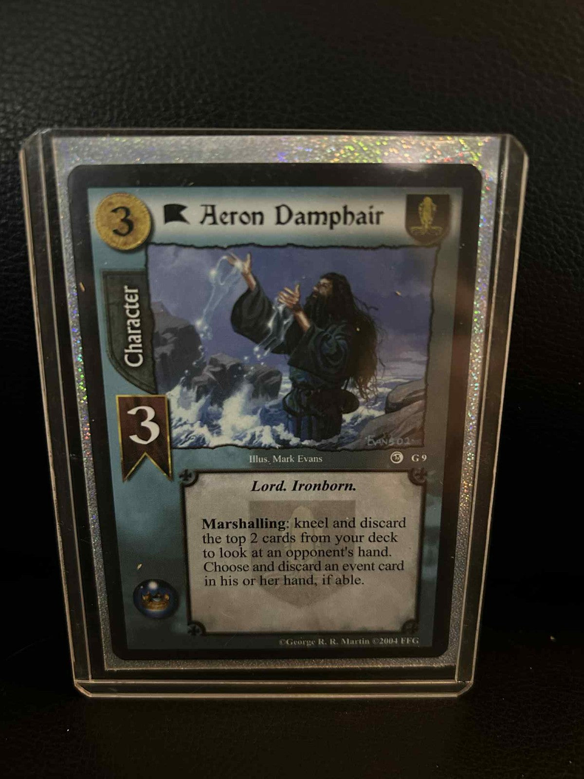 Aeron Damphair #G9 Ice & Fire Premium Starter A Game of Thrones Lightly Played