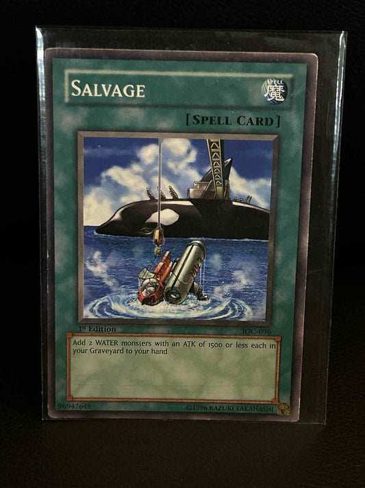 Salvage - IOC-096 - Common - 1st Edition Invasion of Chaos Yu-Gi-Oh! Moderately