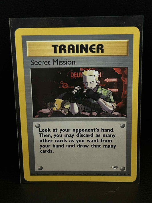 Secret Mission - 118/132 - Uncommon - Unlimited Edition Gym Heroes Pokemon
