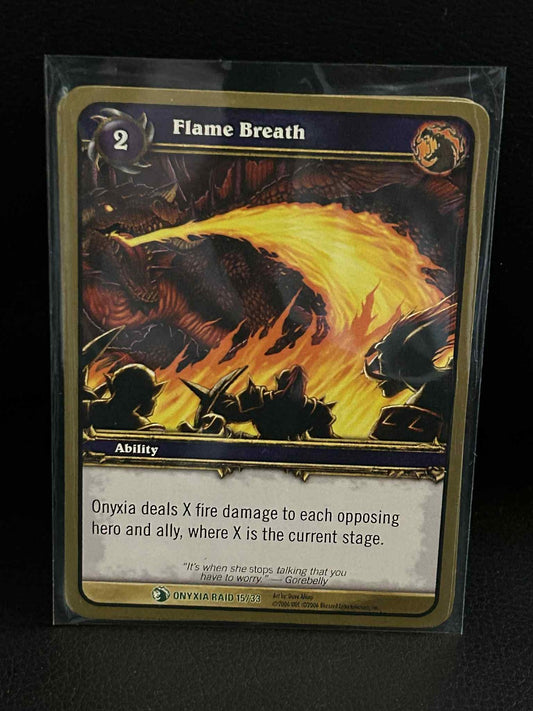 Flame Breath Onyxia's Lair World of Warcraft Lightly Played