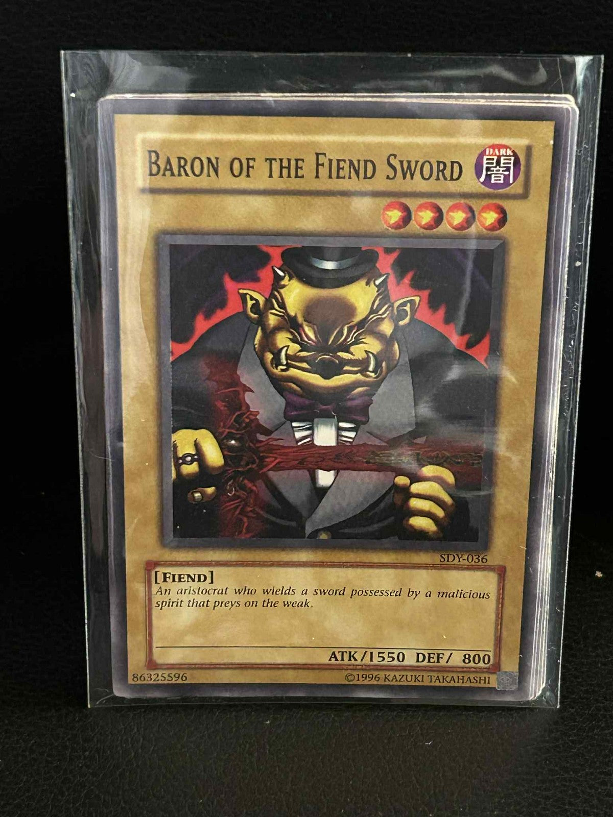 Baron of the Fiend Sword - SDY-036 - Common - Unlimited Edition Starter Deck: Yu