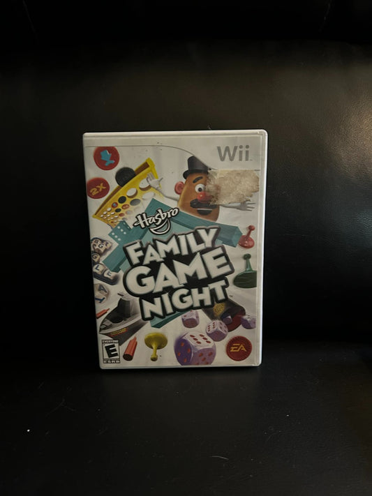Hasbro Family Game Night (Nintendo Wii, 2008) Box and Manual Only Video Game