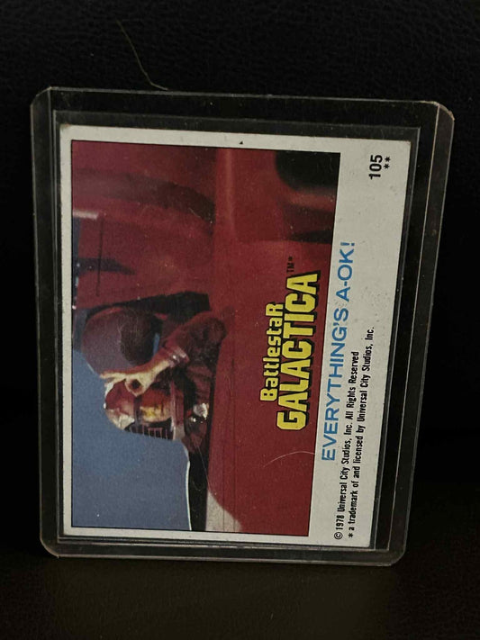 Everything's A-OK! #105 1978 Topps Battlestar Galactica Moderately Played