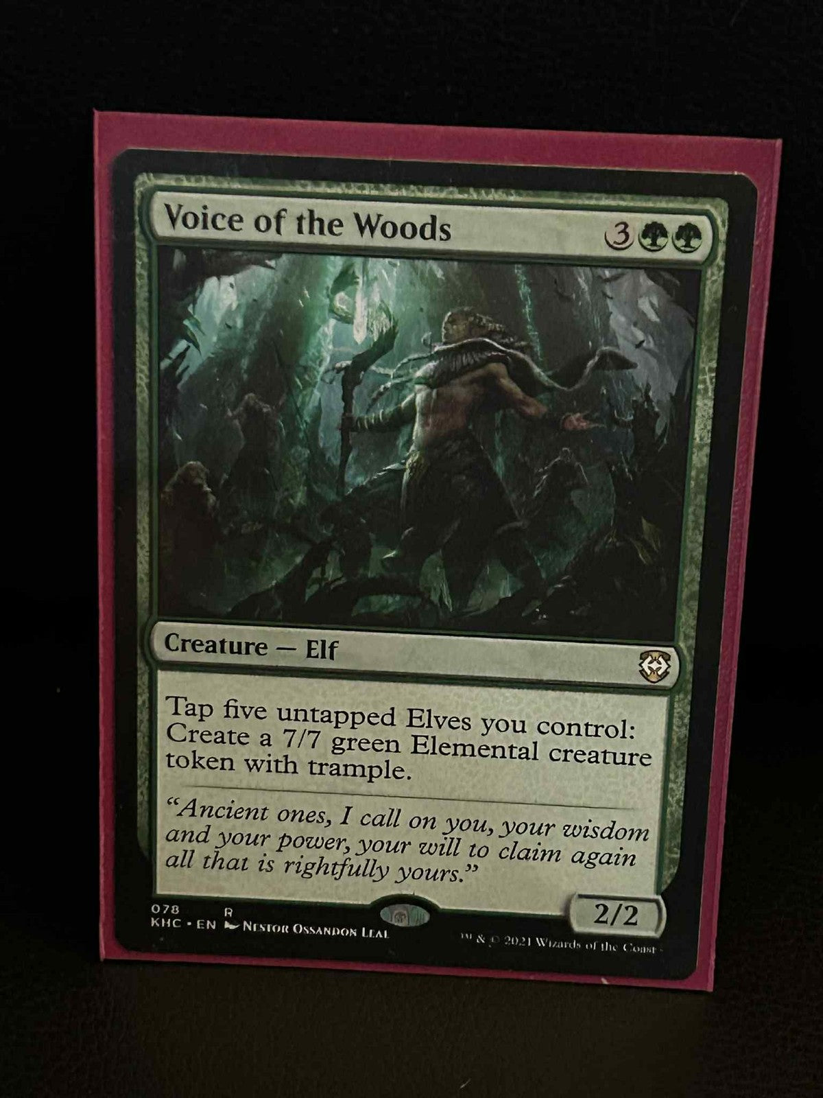 Voice of the Woods Commander: Kaldheim Magic: The Gathering Lightly Played, Engl