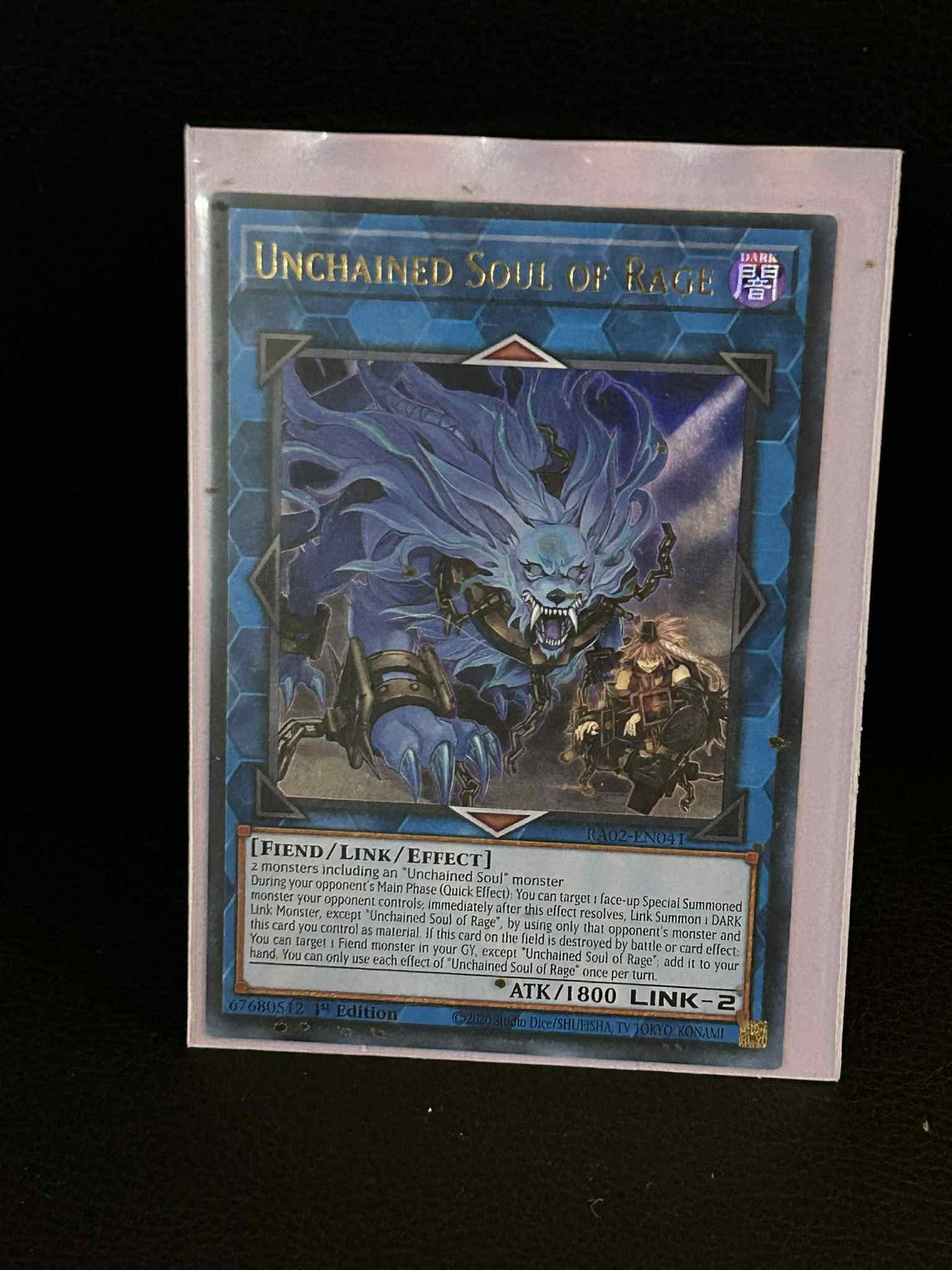 Unchained Soul of Rage - RA02-EN041 - Ultra Rare - 1st Edition 25th Anniversary