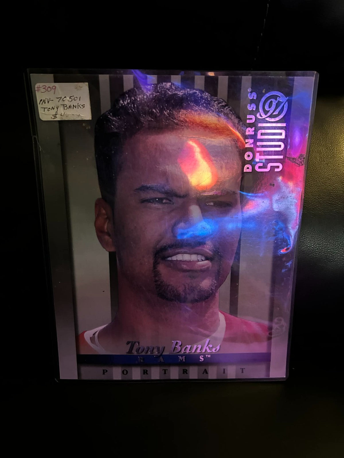 1997 Donruss Studio - Tony Banks #2 8x10 Football-Sammelkarte