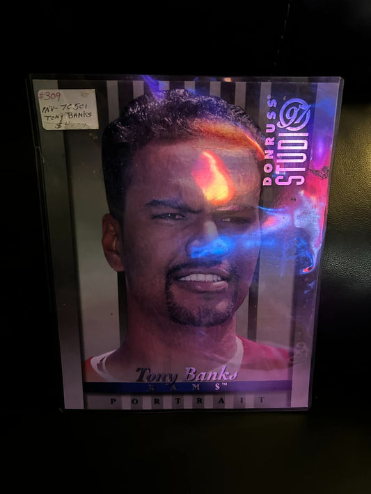 1997 Donruss Studio - Tony Banks #2 8x10 Football-Sammelkarte
