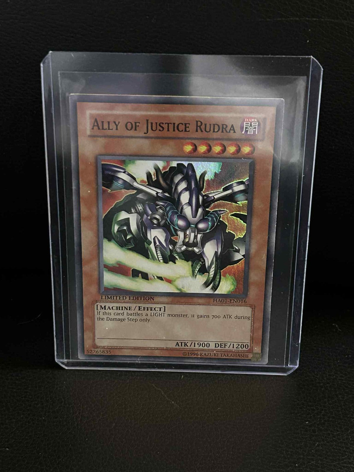 Ally of Justice Rudra - HA01-EN016 - Super Rare - Limited Hidden Arsenal Yu-Gi-O