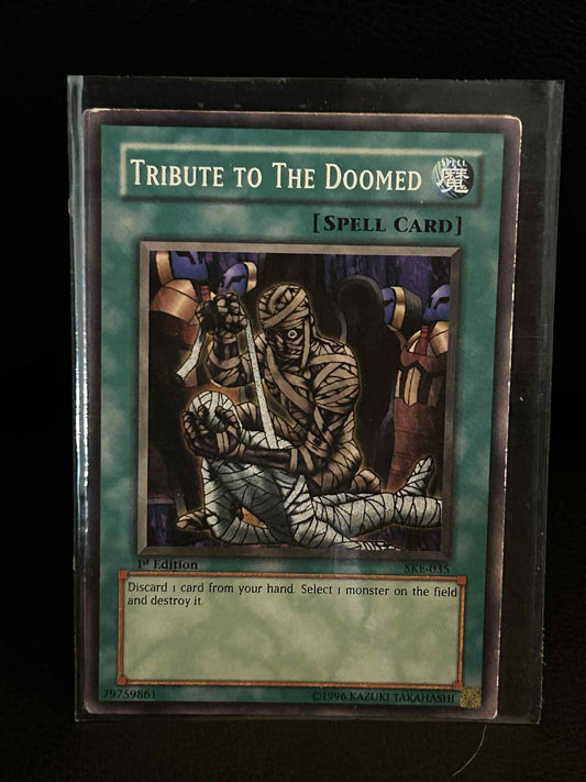Tribute to The Doomed - SKE-035 - Common - 1st Edition Kaiba Evolution Yu-Gi-Oh!