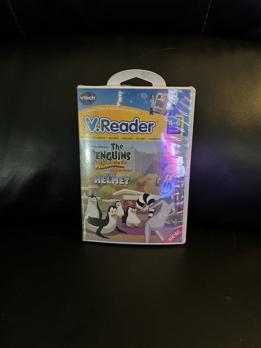 VTech V.Reader Penguins Madagascar Helmet E-Reading Video Game