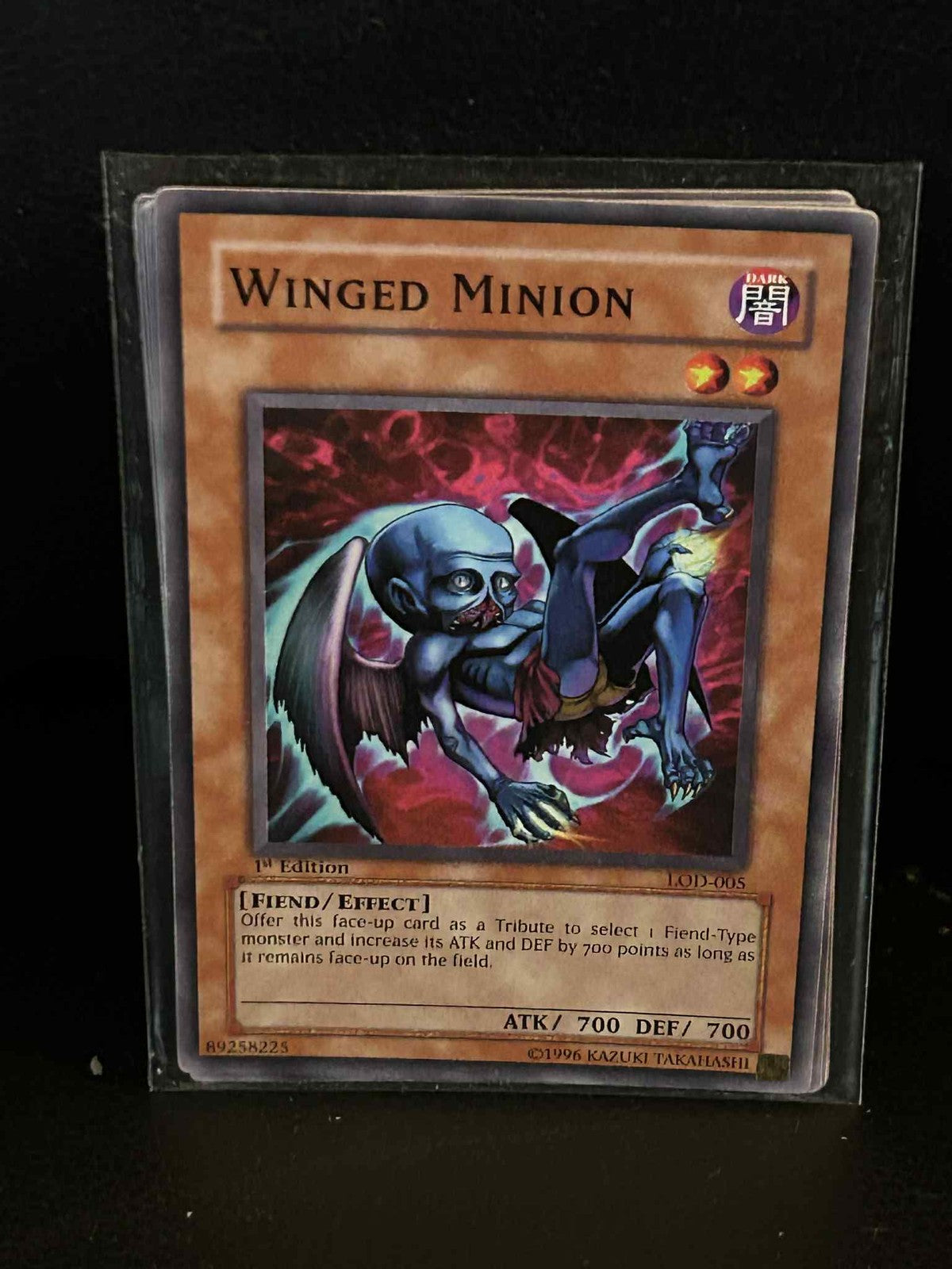 Winged Minion - LOD-005 - Common - 1st Edition Legacy of Darkness Yu-Gi-Oh! Mode