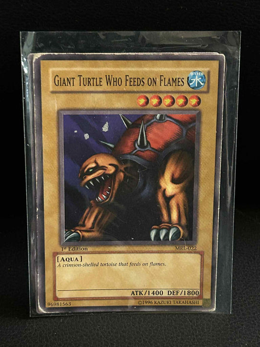 Giant Turtle Who Feeds on Flames - MRL-022 - Common - 1st Edition Magic Ruler Yu