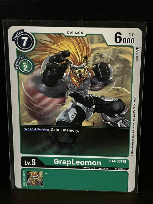GrapLeomon - BT4-057 - C Great Legend Digimon Lightly Played