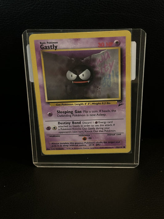 Gastly - 75/130 - Common - Unlimited Edition Base Set 2 Pokemon Moderately Playe