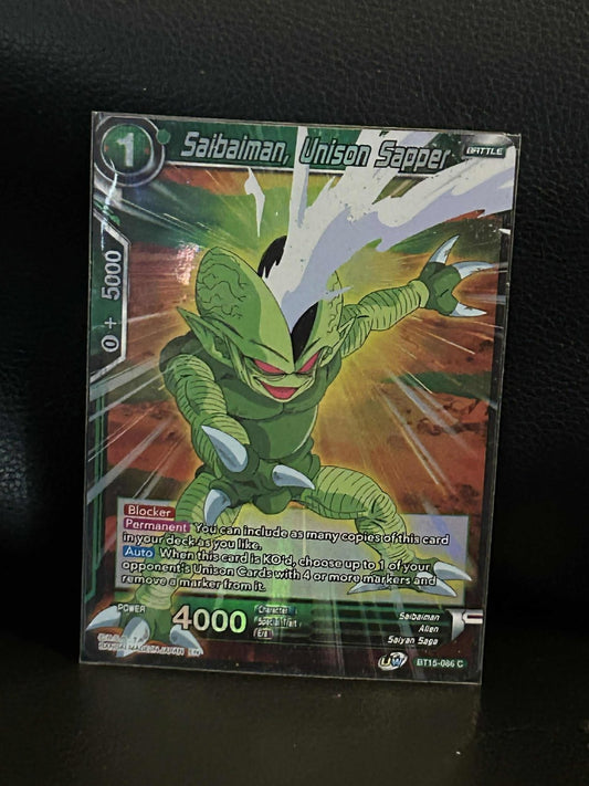 Saibaiman, Unison Sapper - BT15-086 - C - Foil Saiyan Showdown Dragon Ball Super