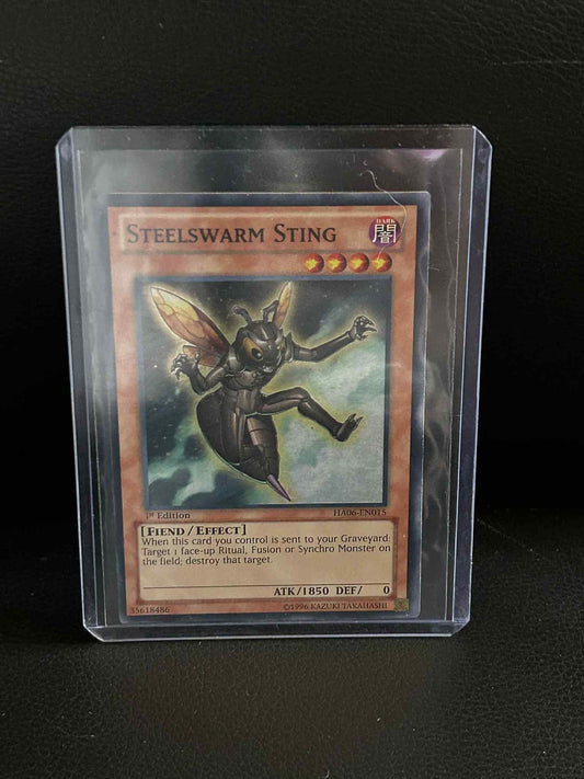 Steelswarm Sting - HA06-EN015 - Super Rare - 1st Edition Hidden Arsenal 6: Omega