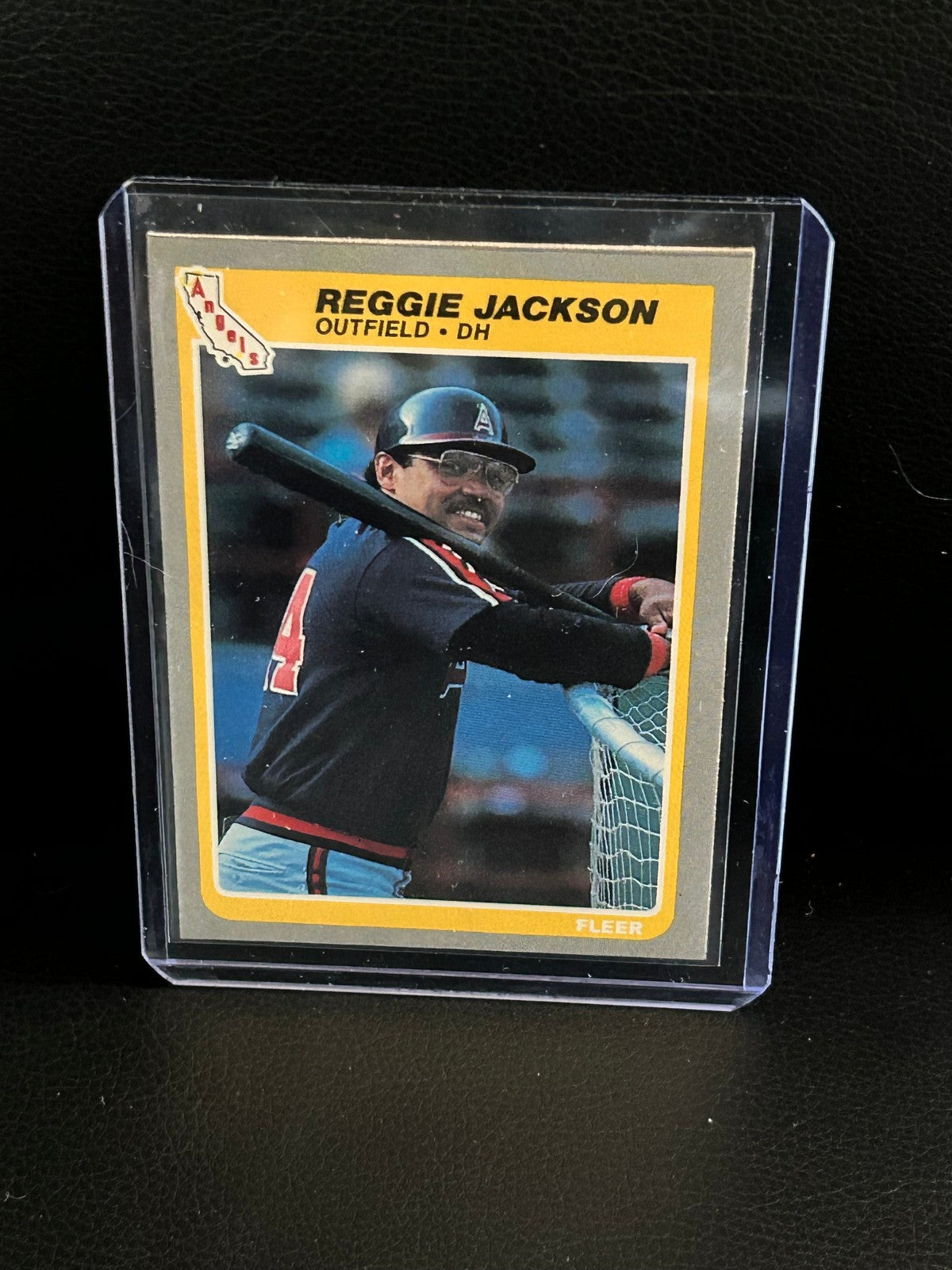 Reggie Jackson #303 1985 Fleer Baseball Moderately Played