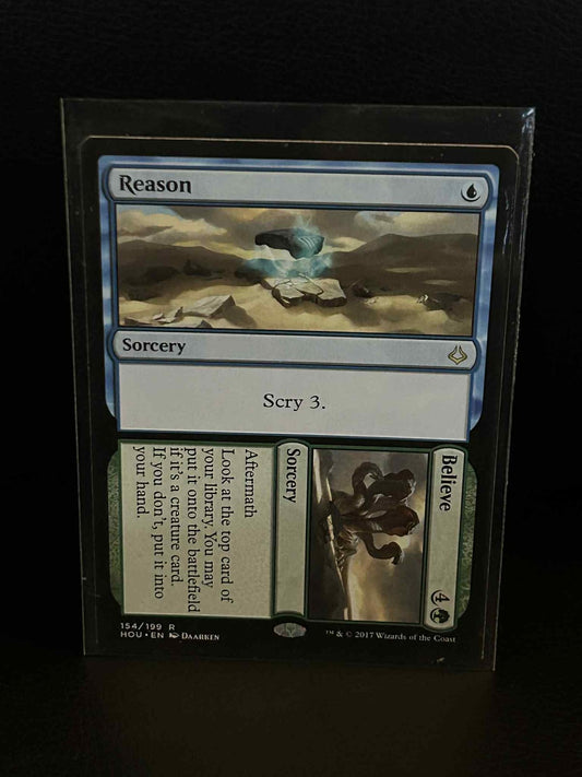 Reason // Believe Hour of Devastation Magic: The Gathering Lightly Played, Engli