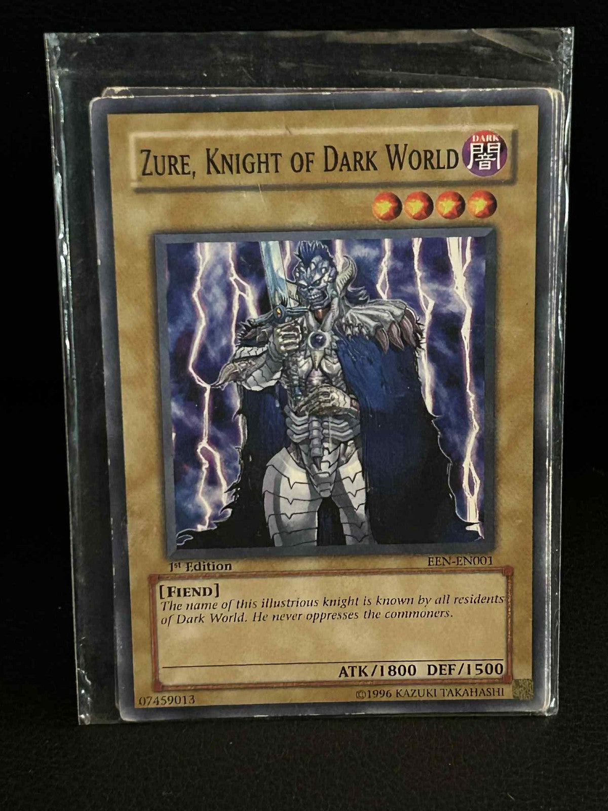 Zure, Knight of Dark World - EEN-EN001 - Common - 1st Edition Elemental Energy Y
