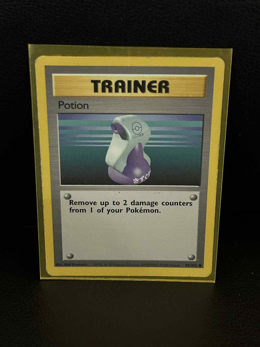 Potion - 94/102 - Common - Unlimited Edition Base Set Pokemon Moderately Played,
