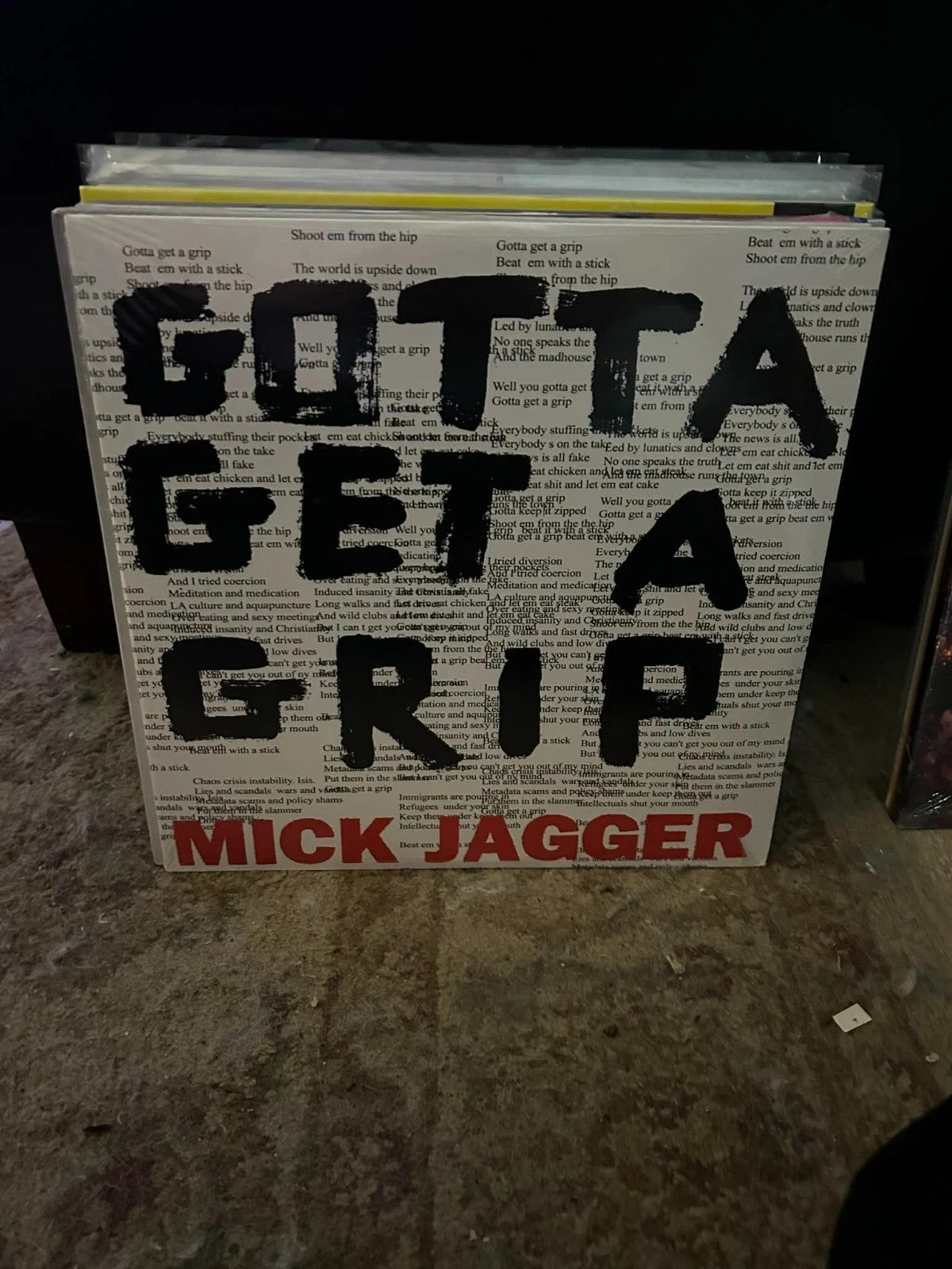 Mick Jagger - Gotta Get A Grip / England Lost (12") (Neuwertig (M))