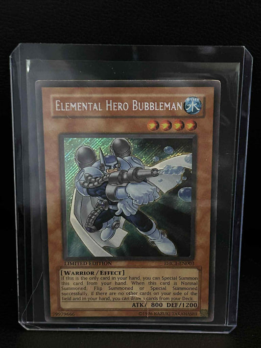 Elemental Hero Bubbleman - EHC1-EN003 - Secret Rare - Limited Edition Elemental