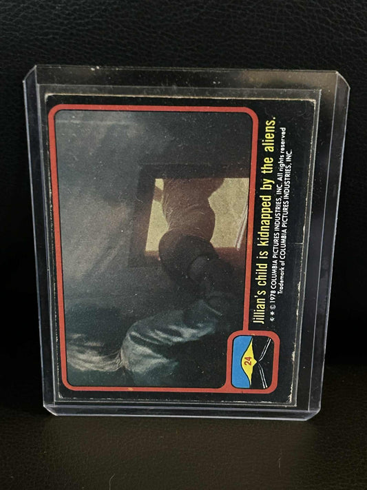 Jilians Kind wird von den Aliens entführt. #24 1978 Topps Close Encounters of th Sammelkarte
