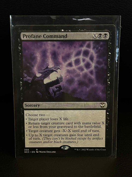 Profane Command Commander: Streets of New Capenna Magic: The Gathering Lightly P