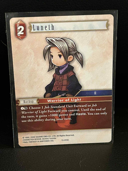 Luneth - 13-015C Opus XIII: Crystal Radiance Final Fantasy Lightly Played