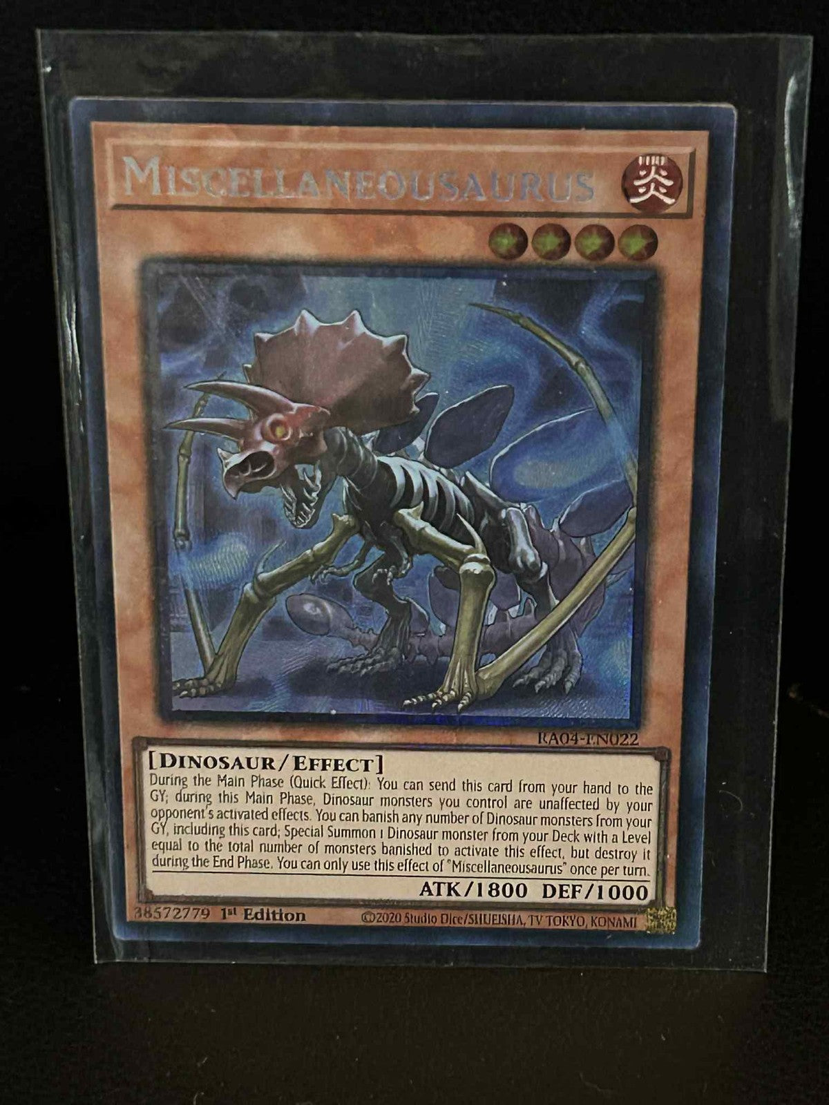 Miscellaneousaurus - RA04-EN022 - Collector's Rare - 1st Edition Quarter Century