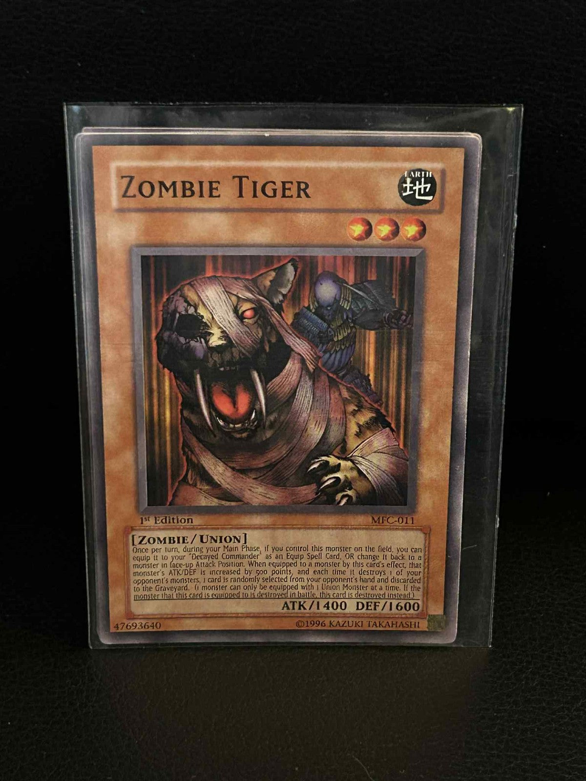 Zombie Tiger - MFC-011 - Common - 1st Edition Magician's Force Yu-Gi-Oh! Moderat