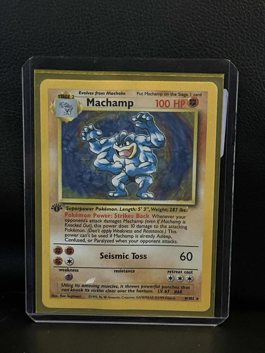 Machamp - 8/102 - Holo Rare - 1st Edition - Shadowed Edition - Base Set 2-Player
